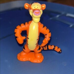 Disney Orange Tigger Figurine with Yellow Belly